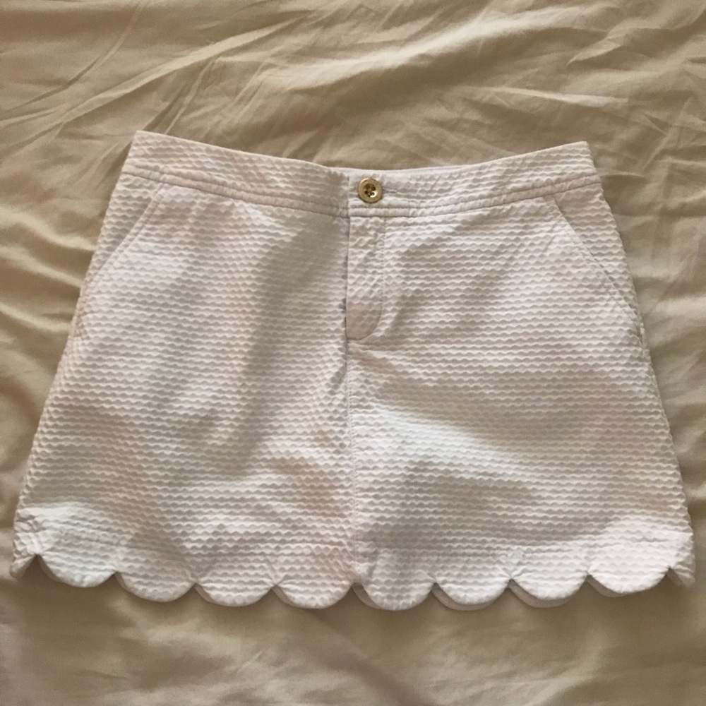 lilly pulitzer white skirt size 2
